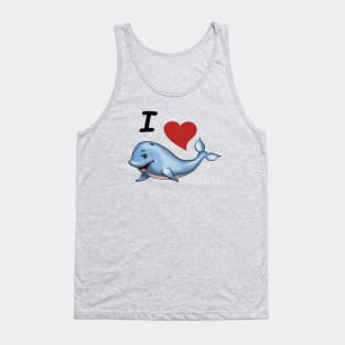 I Love Whales Tank Top